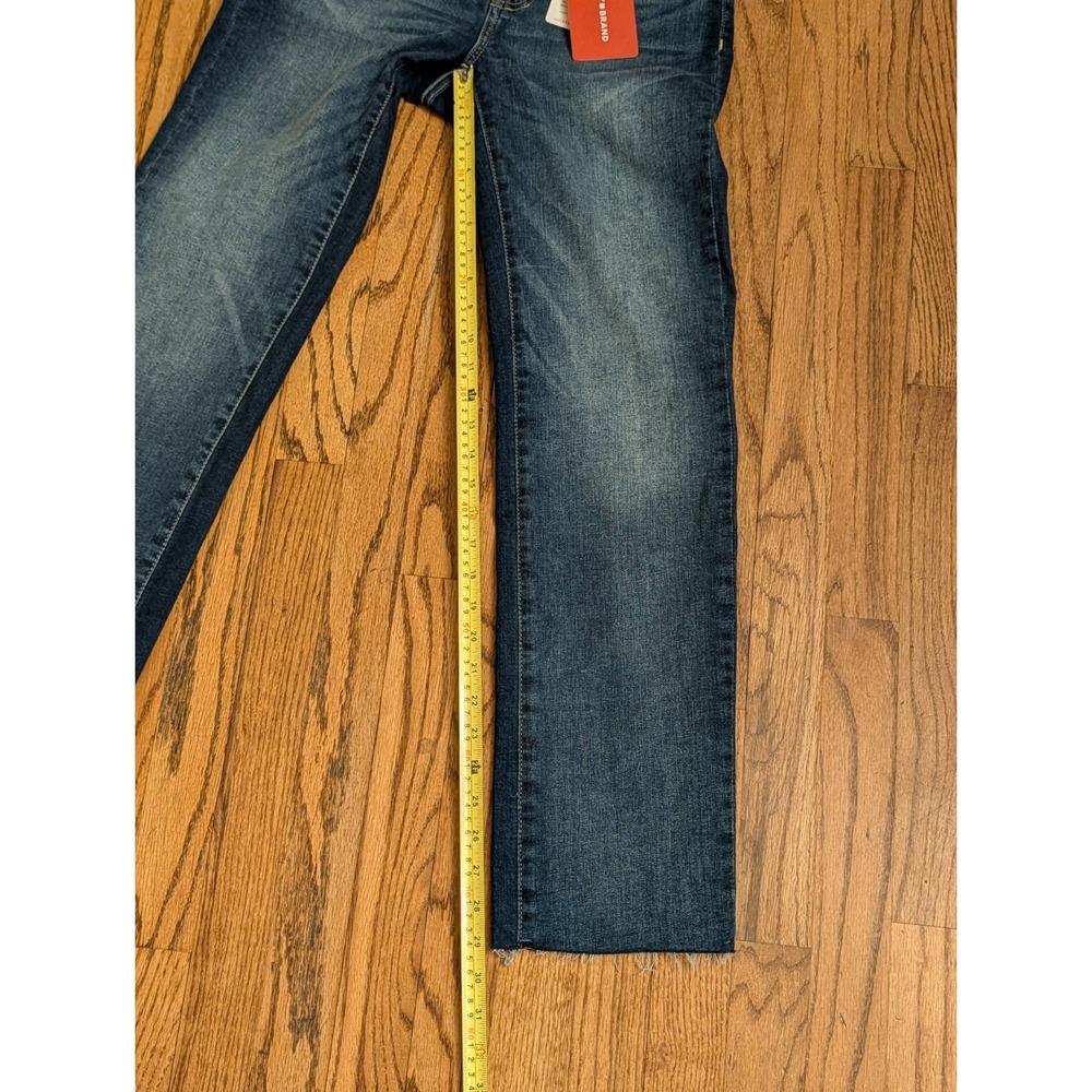 Lucky Brand Zoe High Rise Straight Dark Wash Raw Hem Women's Jeans 6/28 Long - Picture 12 of 16